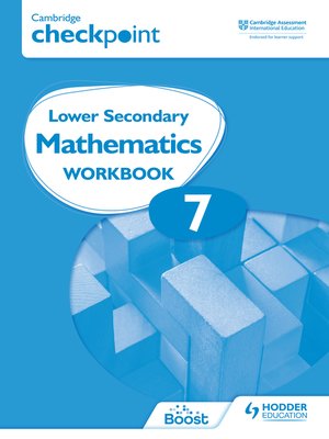 cover image of Cambridge Checkpoint Lower Secondary Mathematics Workbook 7